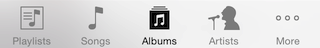 old Apple Music UI